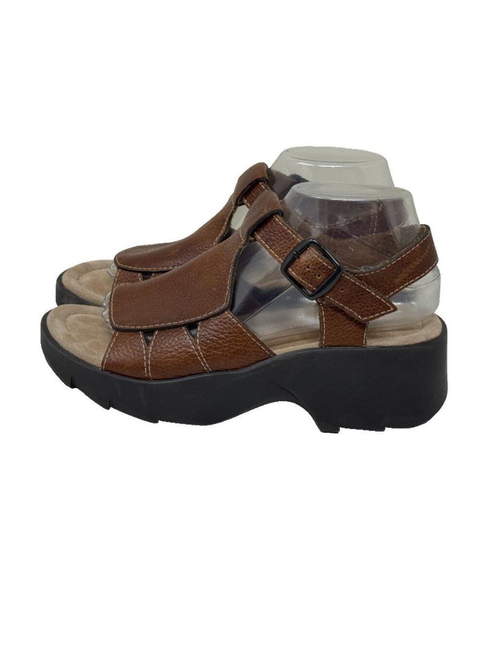 Canyon River Blues Sandals Womens 8.5 M Brown Chunky Platform Leather Strappy